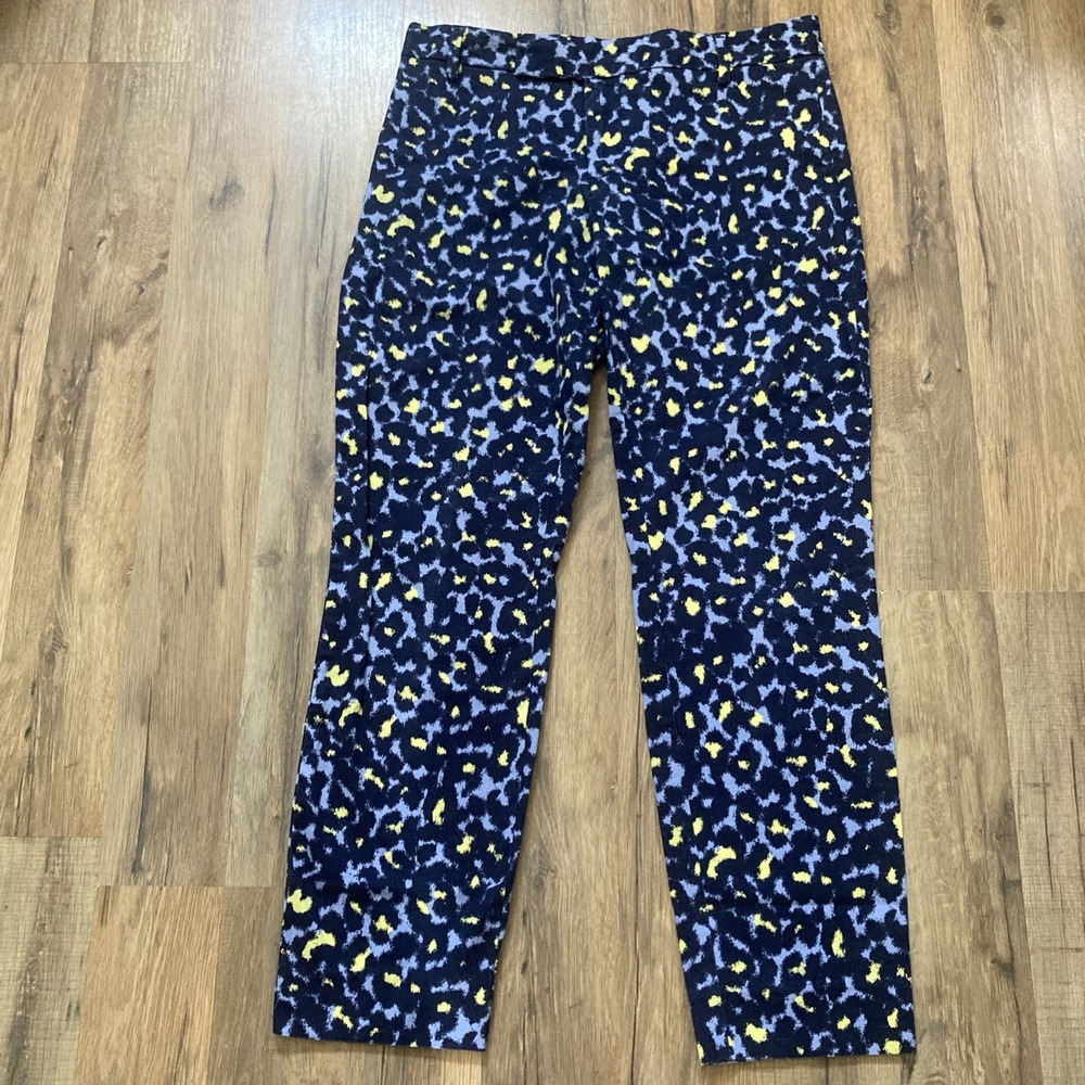Gap Women's Pants Size 6 Cropped Multicolor Mid Rise Ankle Office Work Colorful